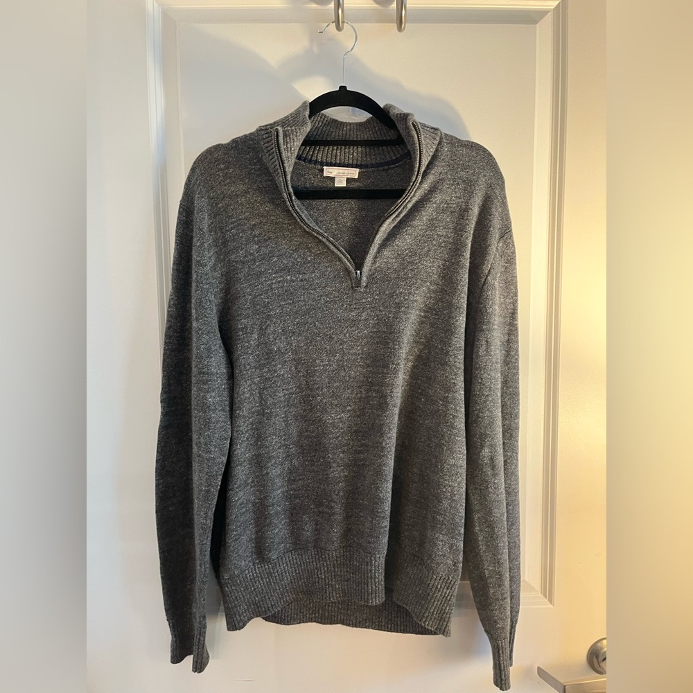 Dark Grey Half-Zip Pullover